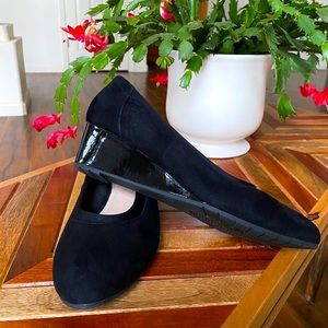 Clarks Wedge Siede Black, 8.5